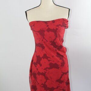 Princess Polly Red Mini Floral Dress - Size 10
